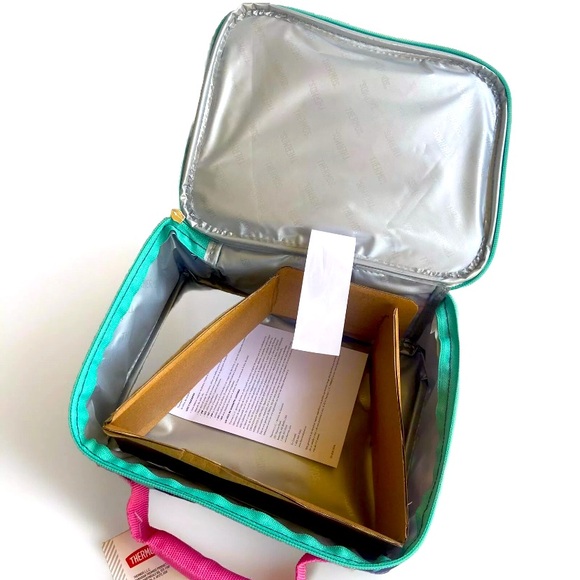 Thermos Kids Soft Insulated Lunch Box Unicorn Rainbow Purple Pink - Picture 4 of 8